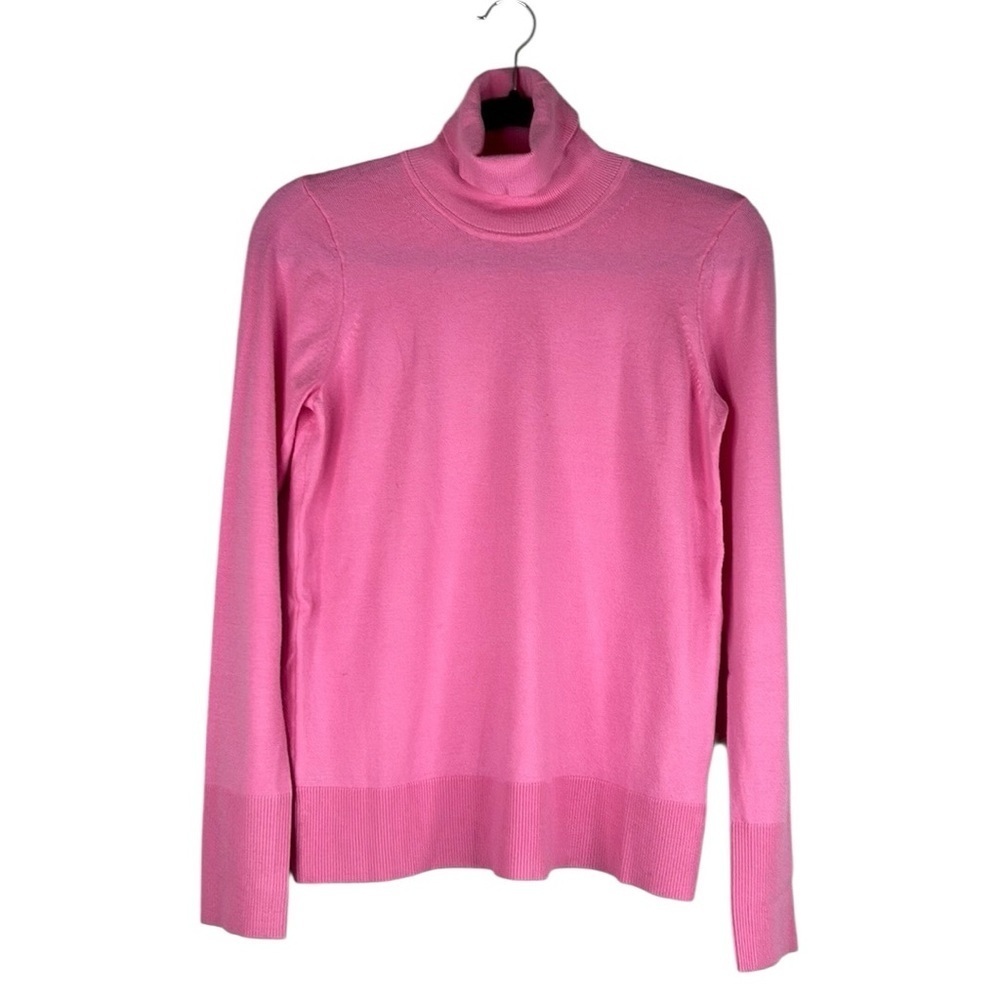 Free Assembly‎ Pink Super Soft Classic Preppy Turtleneck Knit Sweater Size XS